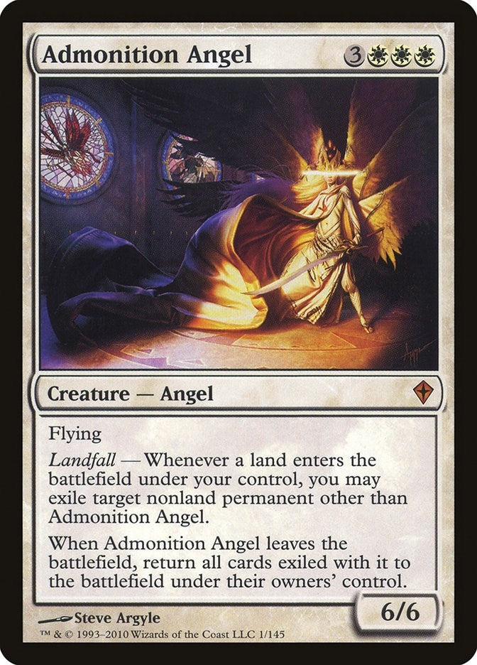 Image for Admonition Angel (1) (Worldwake) - Magic: The Gathering