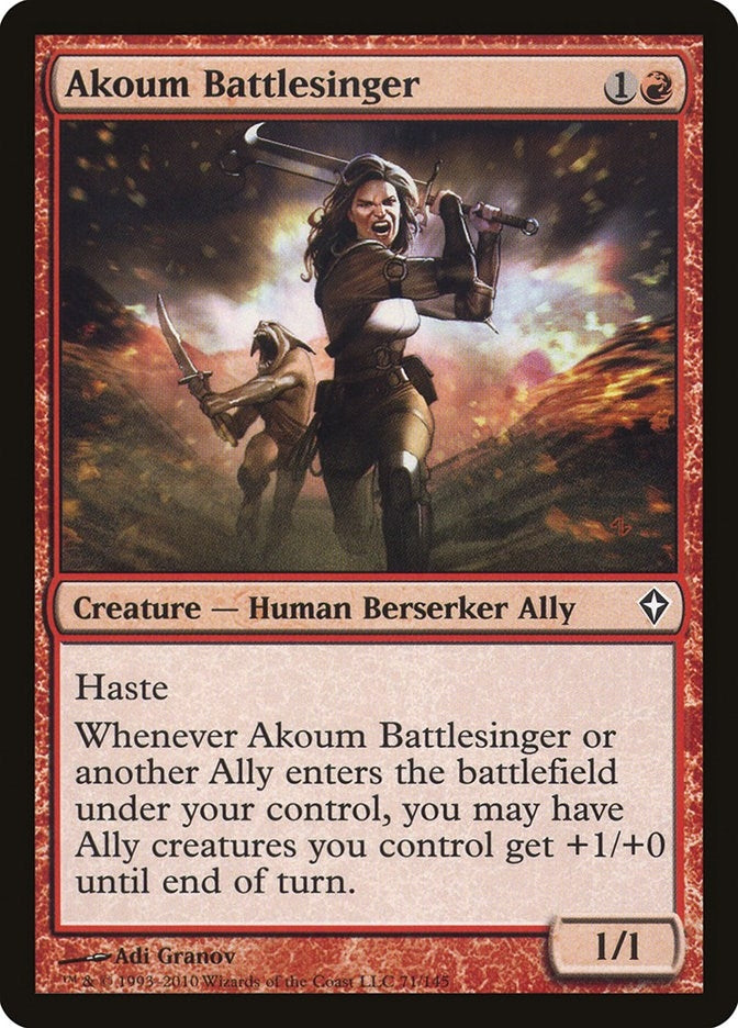 Image for Akoum Battlesinger (71) (Worldwake) - Magic: The Gathering