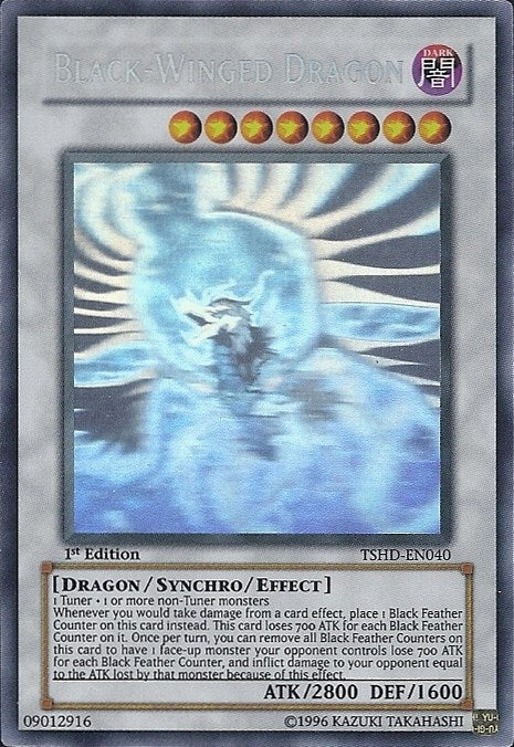 Black-Winged Dragon (Ghost Rare) (TSHD-EN040) (TSHD)