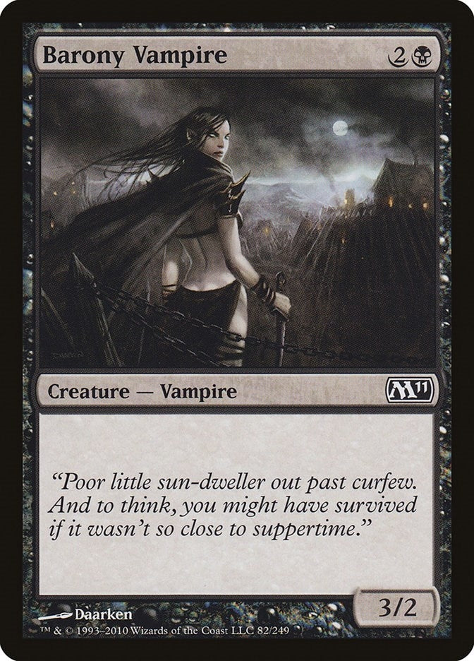Image for Barony Vampire (82) (Magic 2011 (M11)) - Magic: The Gathering