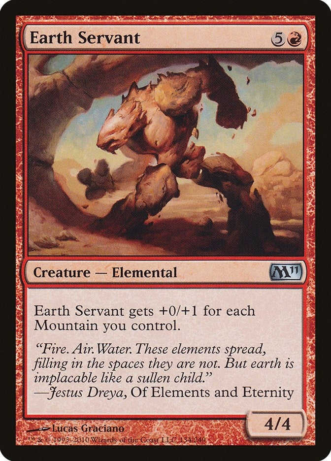 Image for Earth Servant (134) (Magic 2011 (M11)) - Magic: The Gathering