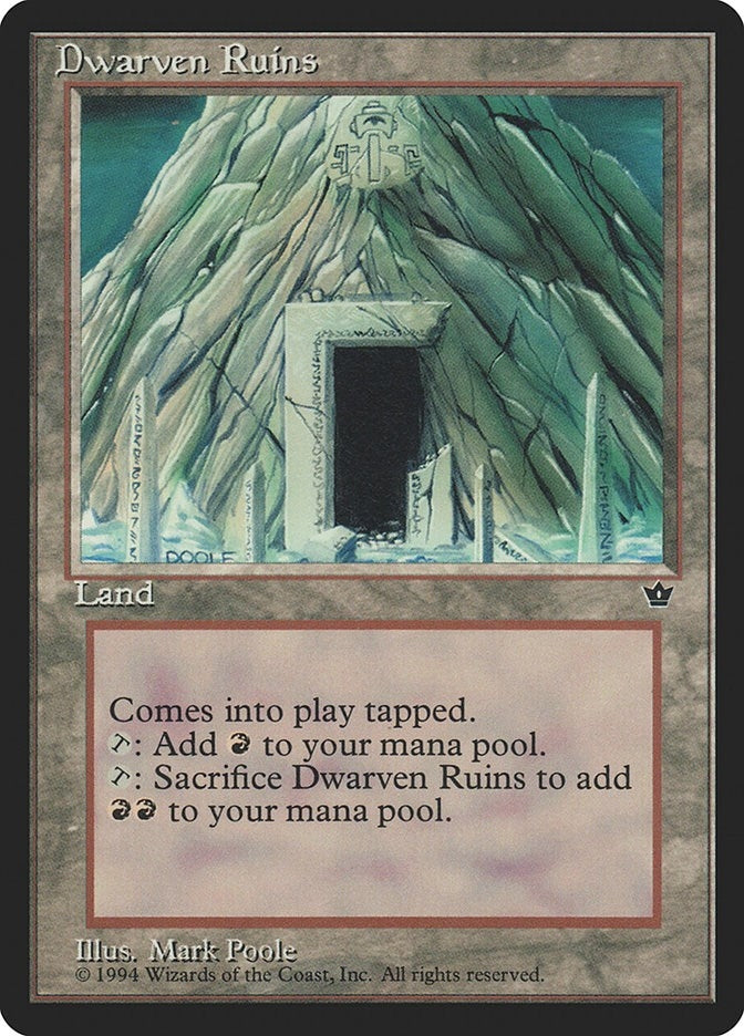 Image for Dwarven Ruins (Fallen Empires) - Magic: The Gathering