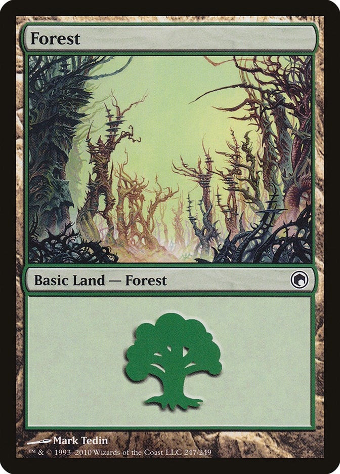 Image for Forest (247) (247) (Scars of Mirrodin) - Magic: The Gathering
