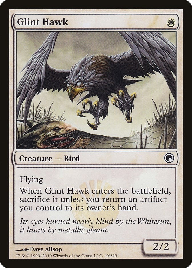 Image for Glint Hawk (10) (Scars of Mirrodin) - Magic: The Gathering