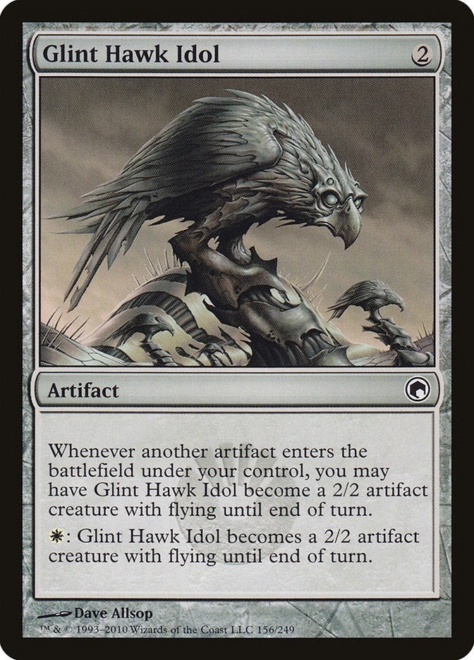 Image for Glint Hawk Idol (156) (Scars of Mirrodin) - Magic: The Gathering