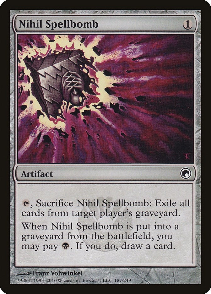 Image for Nihil Spellbomb (187) (Scars of Mirrodin) - Magic: The Gathering