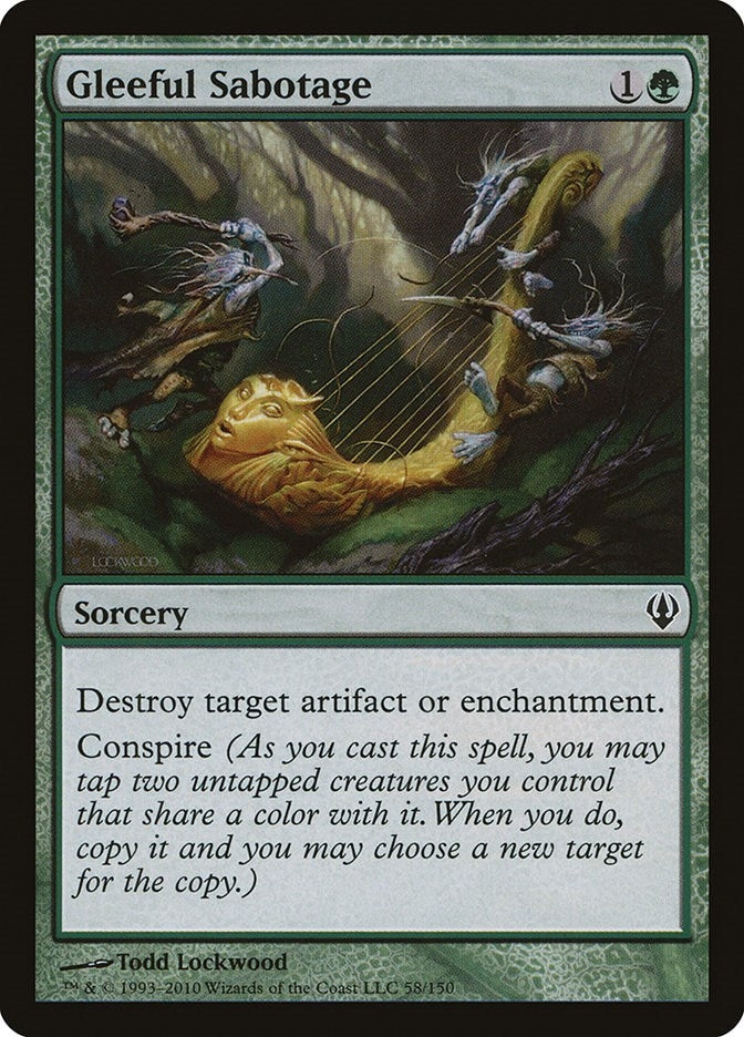 Image for Gleeful Sabotage (58) (Archenemy) - Magic: The Gathering