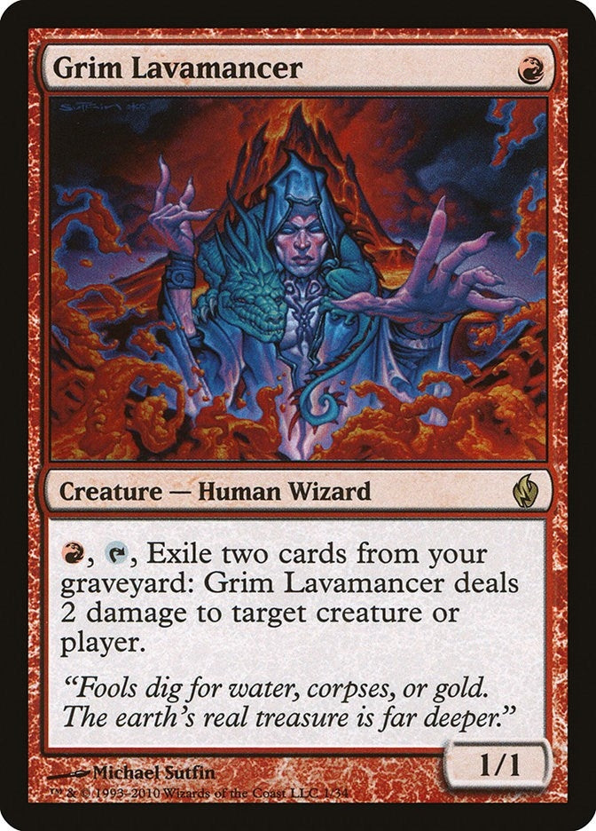Image for Grim Lavamancer (1) (Premium Deck Series: Fire and Lightning) - Magic: The Gathering