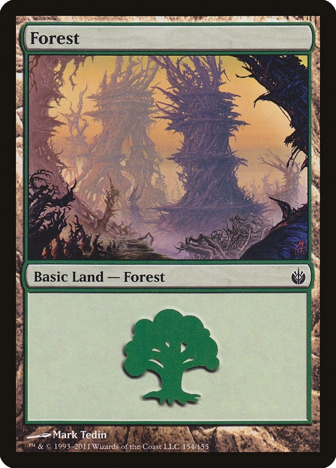 Image for Forest (154) (154) (Mirrodin Besieged) - Magic: The Gathering