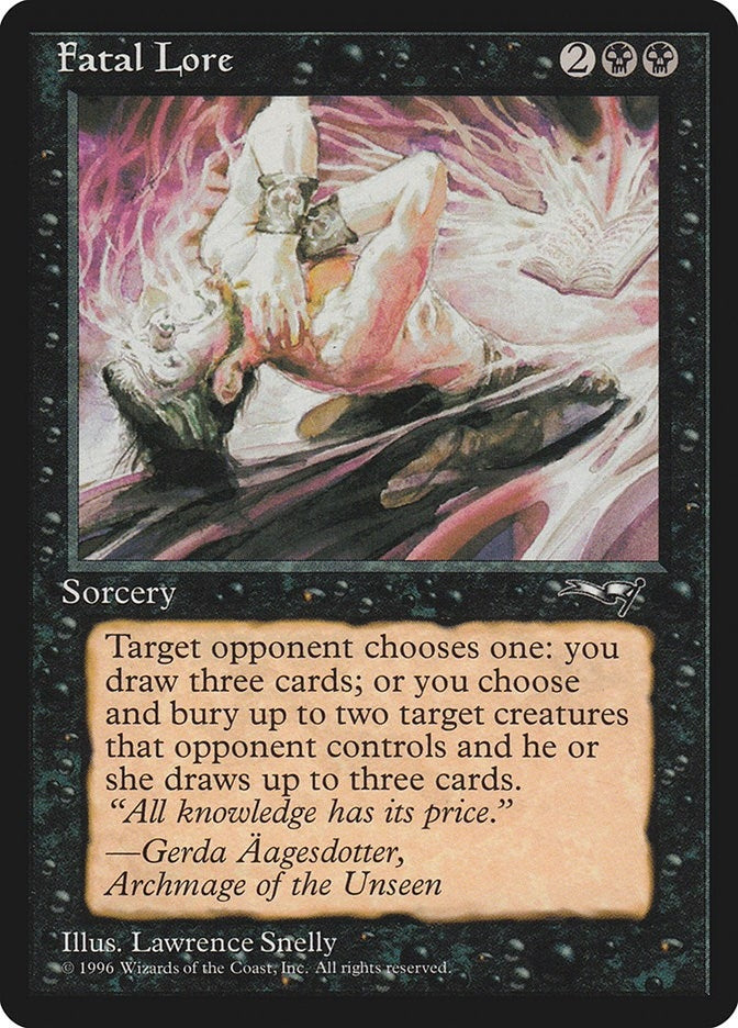 Image for Fatal Lore (Alliances) - Magic: The Gathering