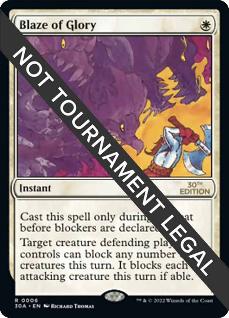 Image for Blaze of Glory (6) (30th Anniversary Edition) - Magic: The Gathering