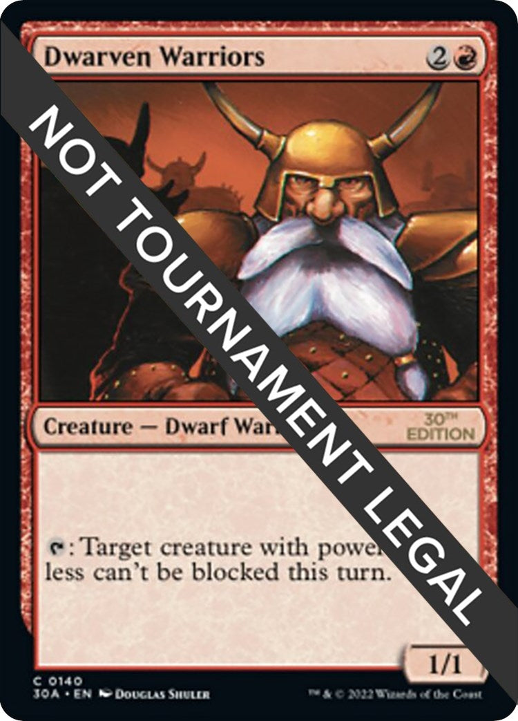 Image for Dwarven Warriors (140) (30th Anniversary Edition) - Magic: The Gathering