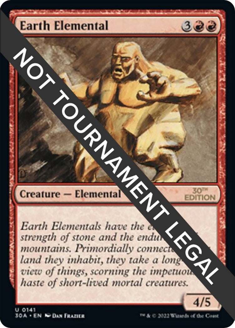 Image for Earth Elemental (141) (30th Anniversary Edition) - Magic: The Gathering