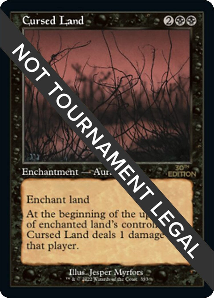 Image for Cursed Land (Retro Frame) (393) (30th Anniversary Edition) - Magic: The Gathering