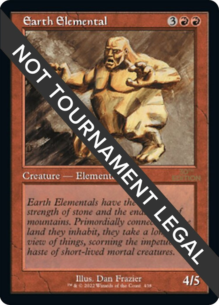 Image for Earth Elemental (Retro Frame) (438) (30th Anniversary Edition) - Magic: The Gathering