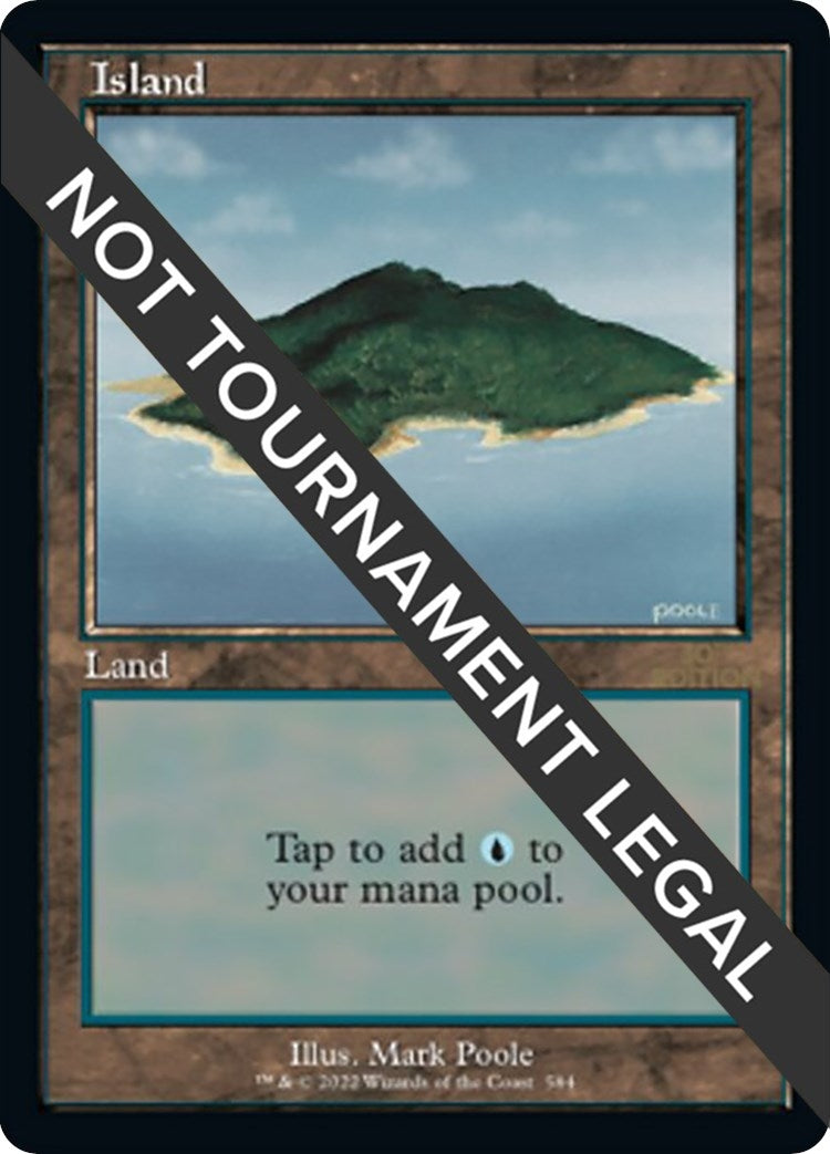 Image for Island (584) (Retro Frame) (584) (30th Anniversary Edition) - Magic: The Gathering