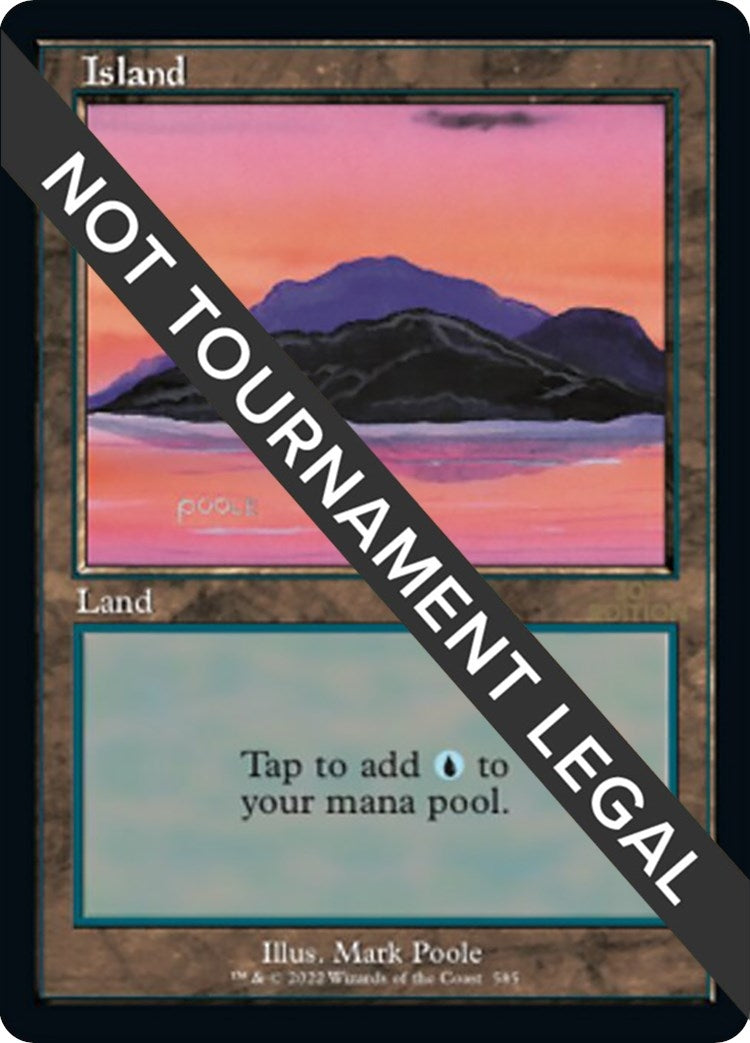 Image for Island (585) (Retro Frame) (585) (30th Anniversary Edition) - Magic: The Gathering