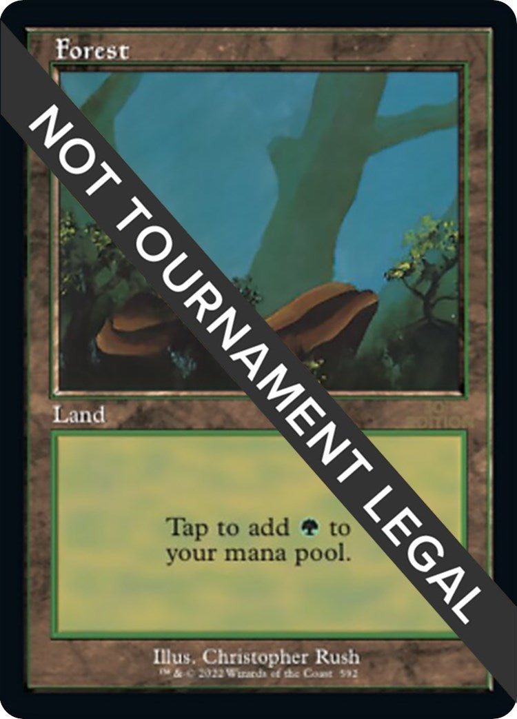 Image for Forest (592) (Retro Frame) (592) (30th Anniversary Edition) - Magic: The Gathering