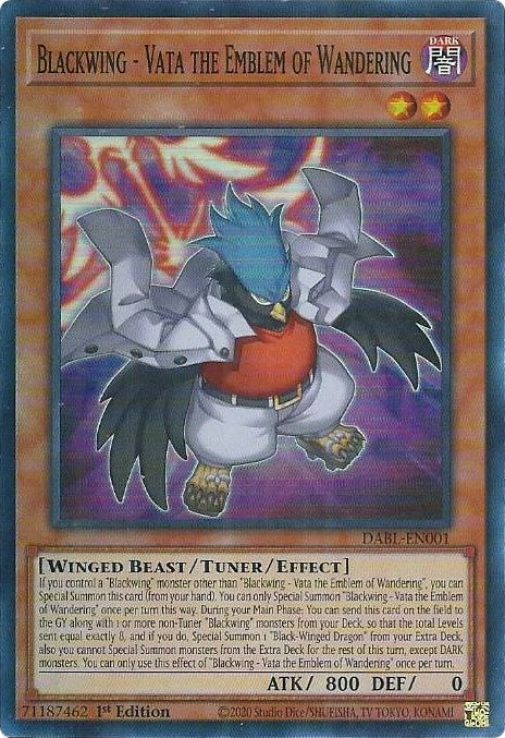 Image for Blackwing - Vata the Emblem of Wandering (DABL-EN001) (DABL) - YuGiOh