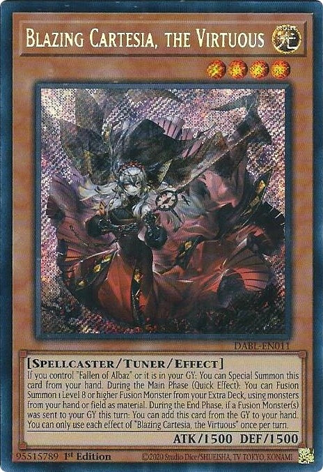 Image for Blazing Cartesia, the Virtuous (DABL-EN011) (DABL) - YuGiOh