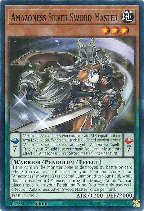 Image for Amazoness Silver Sword Master (DABL-EN094) (DABL) - YuGiOh