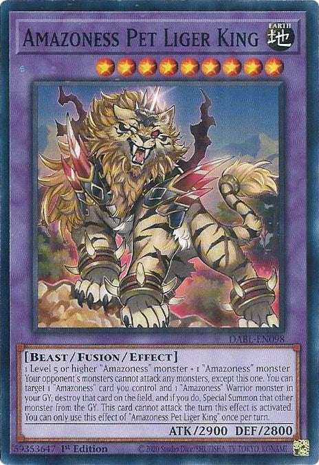 Image for Amazoness Pet Liger King (DABL-EN098) (DABL) - YuGiOh