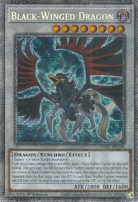 Image for Black-Winged Dragon (Starlight Rare) (DABL-EN100) (DABL) - YuGiOh