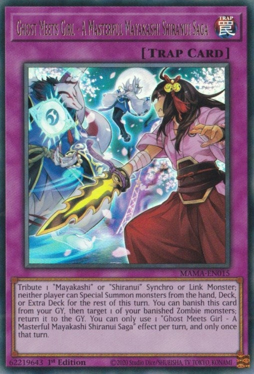 Image for Ghost Meets Girl - A Masterful Mayakashi Shiranui Saga (MAMA-EN015) (MAMA) - YuGiOh