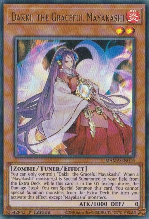 Image for Dakki, the Graceful Mayakashi (MAMA-EN016) (MAMA) - YuGiOh
