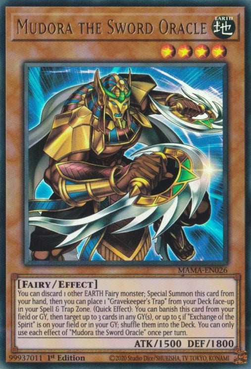 Image for Mudora the Sword Oracle (MAMA-EN026) (MAMA) - YuGiOh