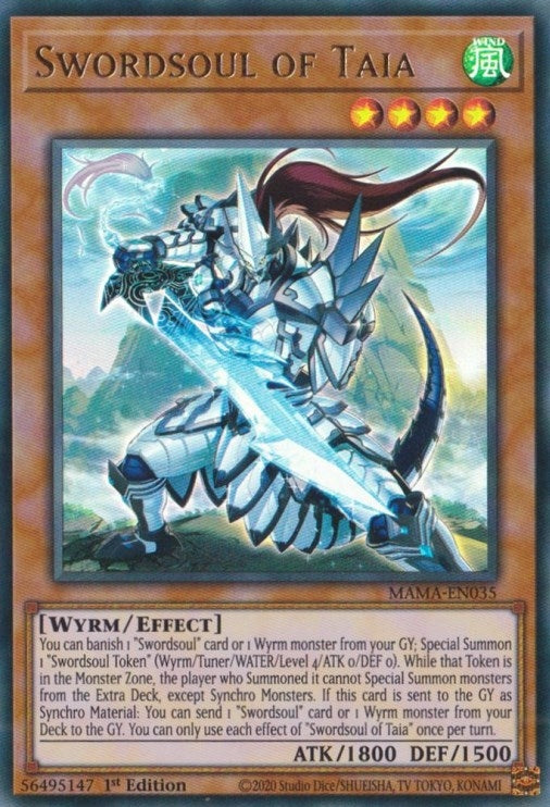 Image for Swordsoul of Taia (MAMA-EN035) (MAMA) - YuGiOh