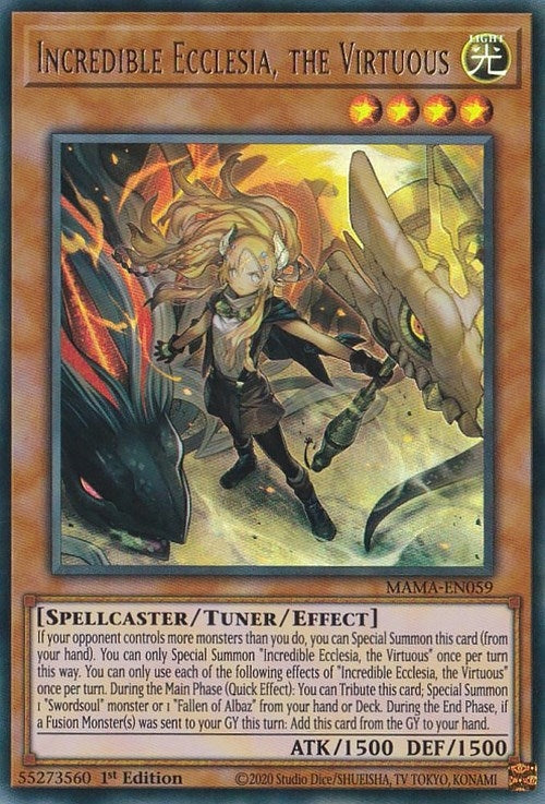 Image for Incredible Ecclesia, the Virtuous (MAMA-EN059) (MAMA) - YuGiOh