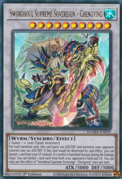 Image for Swordsoul Supreme Sovereign - Chengying (MAMA-EN039) (MAMA) - YuGiOh