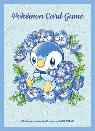 Image for Pokemon TCG: Pokemon Center Japan Exclusive Card Sleeves - Piplup Baby Blue Eyes (64-Pack) - Card Sleeves