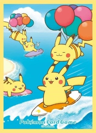 Image for Pokemon TCG: Pokemon Center Japan Exclusive Card Sleeves - Surfing Pikachu & Flying Pikachu (64-Pack) - Card Sleeves