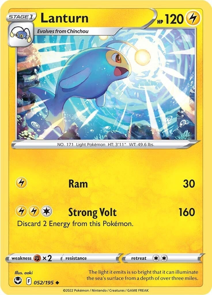 Image for Lanturn (052/195) (SWSH12) - Pokemon