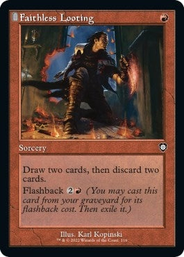 Image for Faithless Looting (Retro Frame) (116) (The Brothers' War) - Magic: The Gathering