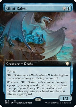 Image for Glint Raker (Extended Art) (54) (The Brothers' War) - Magic: The Gathering