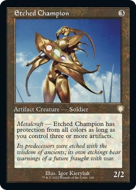 Image for Etched Champion (Retro Frame) (140) (The Brothers' War) - Magic: The Gathering