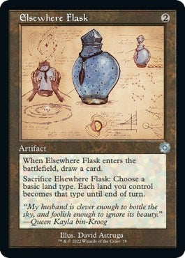 Image for Elsewhere Flask (Schematic) (78) (The Brothers' War: Retro Frame Artifacts) - Magic: The Gathering