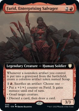 Image for Farid, Enterprising Salvager (Extended Art) (60) (The Brothers' War) - Magic: The Gathering