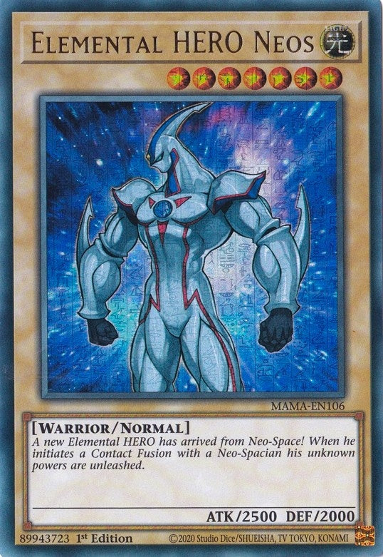 Image for Elemental HERO Neos (Ultra Pharaoh's Rare) (MAMA-EN106) (MAMA) - YuGiOh