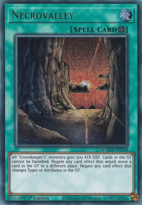 Image for Necrovalley (Ultra Pharaoh's Rare) (MAMA-EN109) (MAMA) - YuGiOh