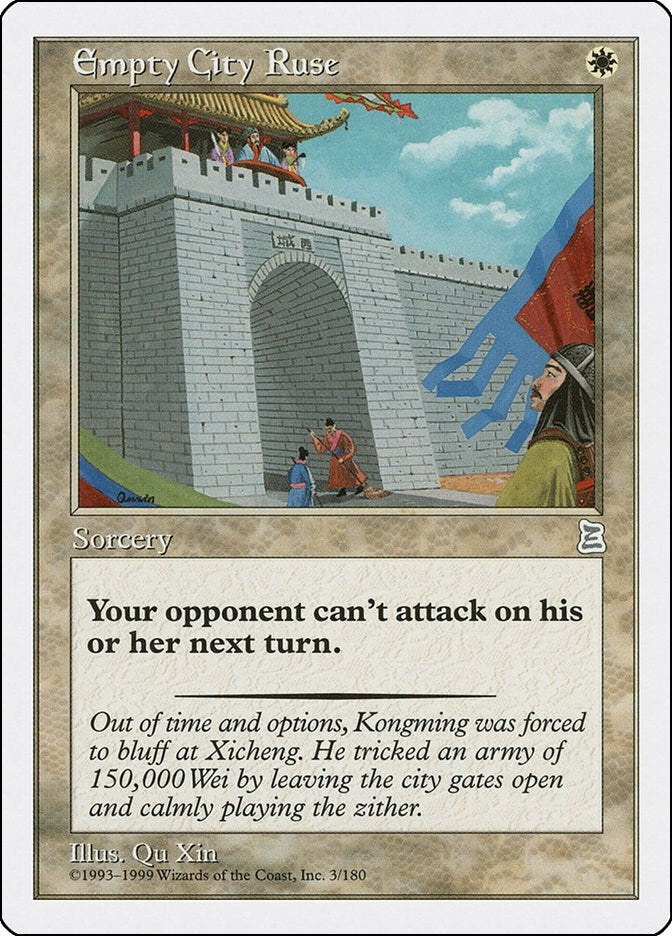 Image for Empty City Ruse (3) (Portal Three Kingdoms) - Magic: The Gathering