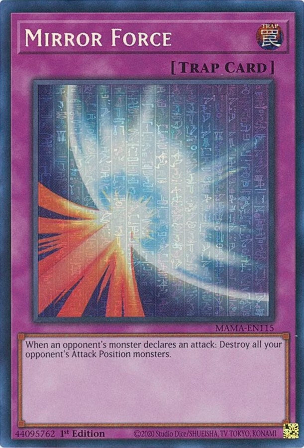 Image for Mirror Force (Secret Pharaoh's Rare) (MAMA-EN115) (MAMA) - YuGiOh