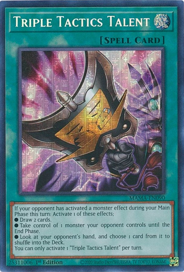 Image for Triple Tactics Talent (Secret Pharaoh's Rare) (MAMA-EN090) (MAMA) - YuGiOh