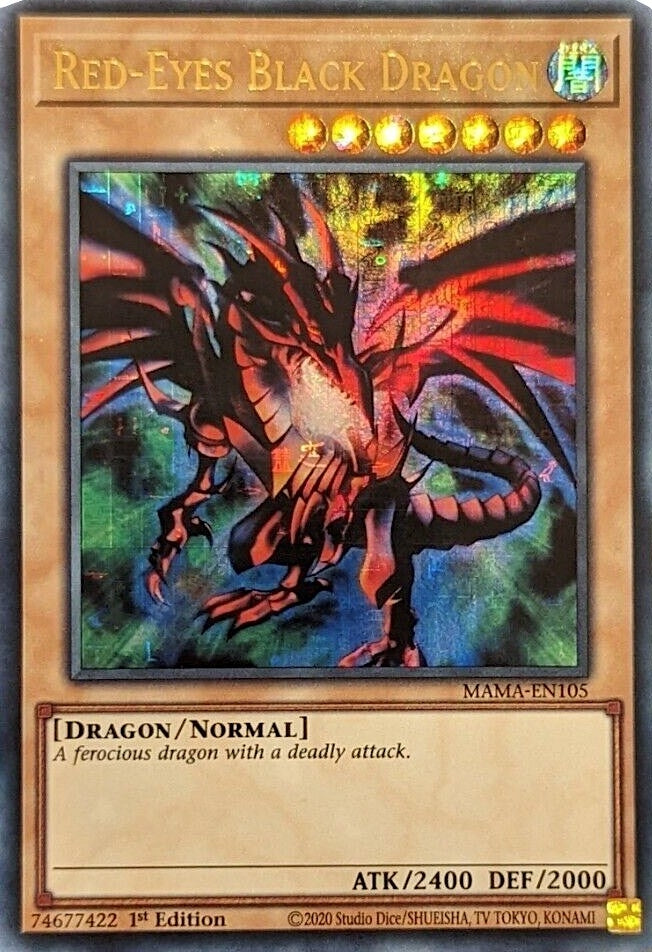 Image for Red-Eyes Black Dragon (Ultra Pharaoh's Rare) (MAMA-EN105) (MAMA) - YuGiOh