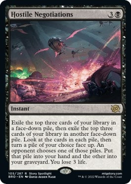 Image for Hostile Negotiations (105) (The Brothers' War) - Magic: The Gathering