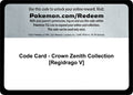 Image for Code Card - Crown Zenith Collection [Regidrago V] (CRZ) - Pokemon