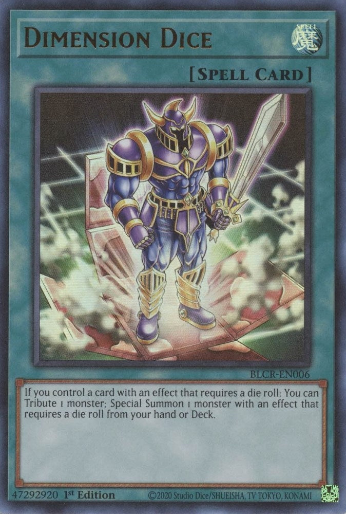 Image for Dimension Dice (BLCR-EN006) (BLCR) - YuGiOh